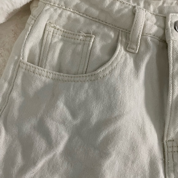 Cream Colored Flare Jeans - Picture 2 of 5